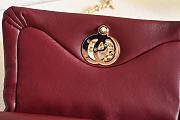 Gucci GG Milano small top handle bag In Burgundy - 2