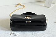 Gucci GG Milano small top handle bag In Black - 3
