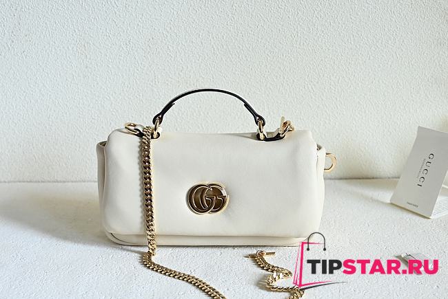 Gucci GG Milano small top handle bag In White - 1