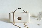 Gucci GG Milano small top handle bag In White - 1
