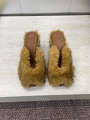 Fendi Open-Toe Lounge Slippers Yellow - 1