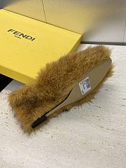 Fendi Open-Toe Lounge Slippers Yellow - 5