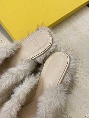 Fendi Open-Toe Lounge Slippers White - 3