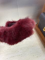 Fendi Open-Toe Lounge Slippers Dark Pink - 3