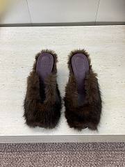Fendi Open-Toe Lounge Slippers Brown - 1