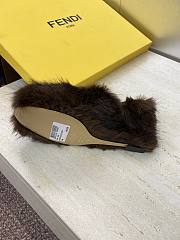 Fendi Open-Toe Lounge Slippers Brown - 3