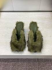 Fendi Open-Toe Lounge Slippers Green - 1