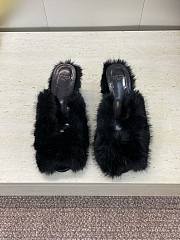 Fendi Open-Toe Lounge Slippers Black - 1
