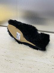 Fendi Open-Toe Lounge Slippers Black - 6