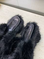 Fendi Open-Toe Lounge Slippers Black - 4