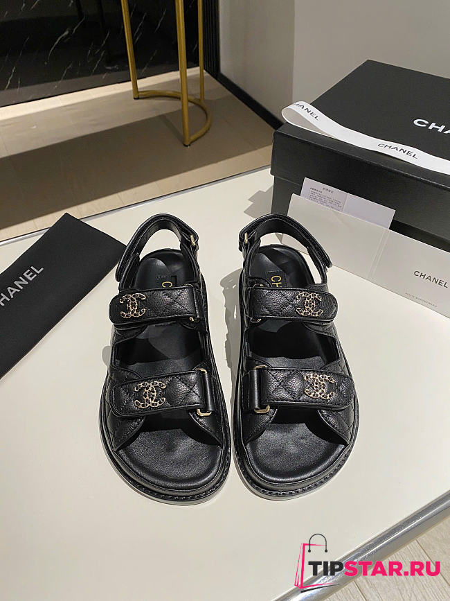 Chanel Sandals In Black Color - 1