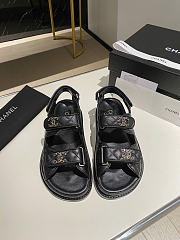 Chanel Sandals In Black Color - 1