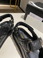 Chanel Sandals In Black Color - 4