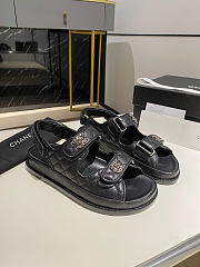 Chanel Sandals In Black Color - 3
