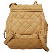 Chanel Urban Spirit backpack Caviar In Beige 23x21x15.5cm - 2