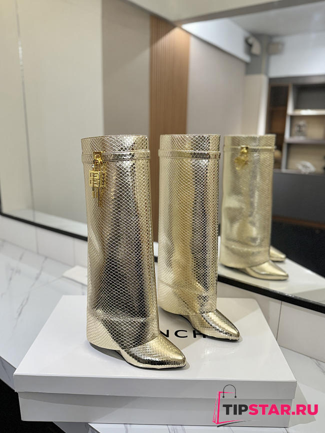 Givenchy Shark Lock Padlock Ankle Boots 10 - 1