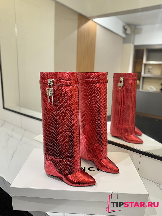 Givenchy Shark Lock Padlock Ankle Boots 09 - 1