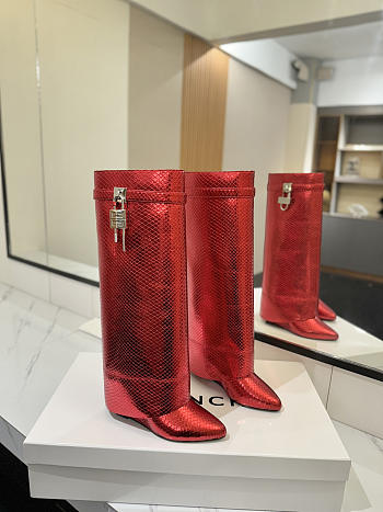 Givenchy Shark Lock Padlock Ankle Boots 09