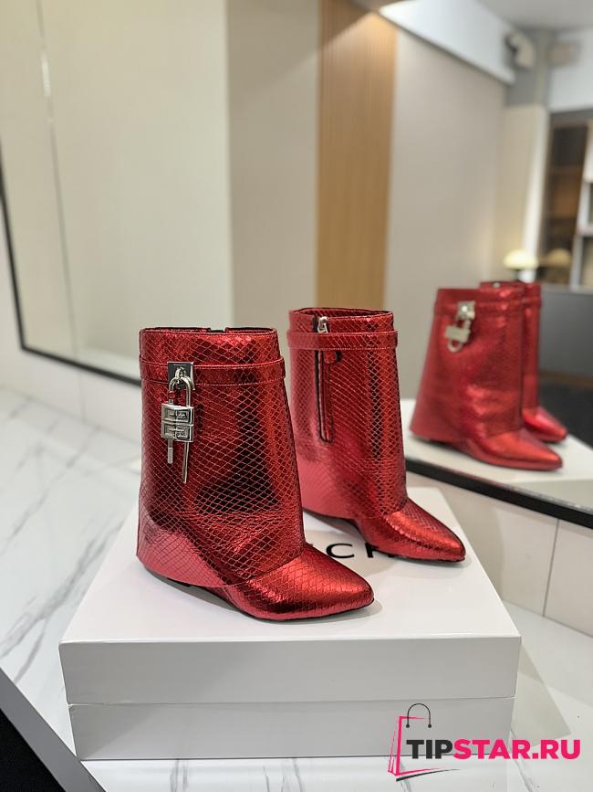 Givenchy Shark Lock Padlock Ankle Boots 01 - 1