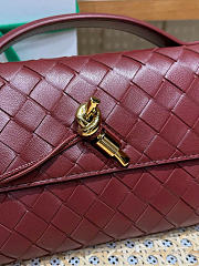 BV Long Clutch Andiamo With Handle Barolo 31x13x3cm - 4