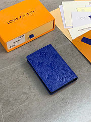 Louis Vuitton Pocket Organizer Taurillon Monogram leather blue - 6