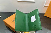 Louis Vuitton Pocket Organizer Taurillon Monogram leather green - 6