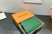 Louis Vuitton Pocket Organizer Taurillon Monogram leather green - 5