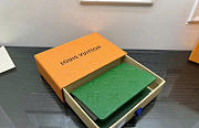 Louis Vuitton Pocket Organizer Taurillon Monogram leather green - 4
