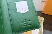 Louis Vuitton Pocket Organizer Taurillon Monogram leather green - 3