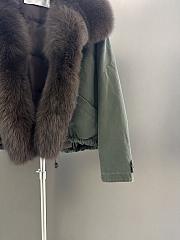 Maxmara fall/winter fur and goose down jacket in green 01 - 4