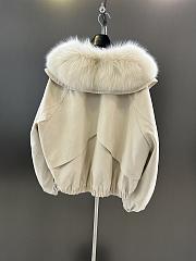 Maxmara fall/winter fur and goose down jacket in white - 6