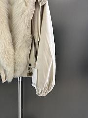 Maxmara fall/winter fur and goose down jacket in white - 5