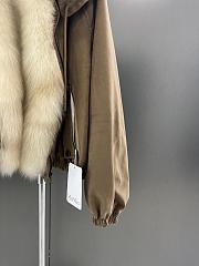 Maxmara fall/winter fur and goose down jacket in dark beige - 5