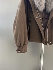 Maxmara fall/winter fur and goose down jacket in dark brown - 3
