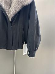 Maxmara fall/winter fur and goose down jacket in dark blue - 6