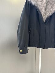 Maxmara fall/winter fur and goose down jacket in dark blue - 3