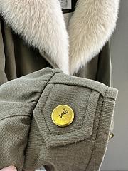 Maxmara fall/winter fur and goose down jacket in green - 3