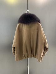 Maxmara fall/winter fur and goose down jacket in brown - 6