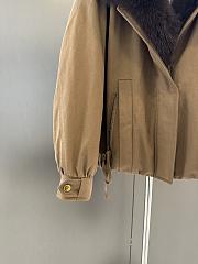 Maxmara fall/winter fur and goose down jacket in brown - 5