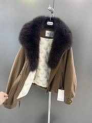 Maxmara fall/winter fur and goose down jacket in brown - 3