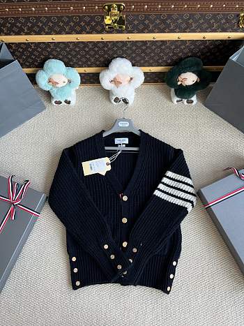 Thom Browne Wool cardigan in black