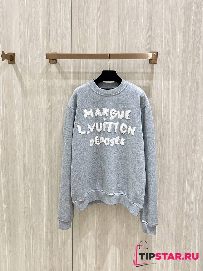 Louis Vuitton new wool yarn embroidered sweatshirt - 1