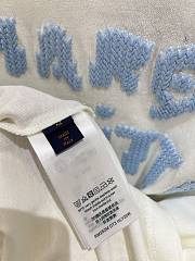 Louis Vuitton white short-sleeved embroidered wool T-shirt - 2