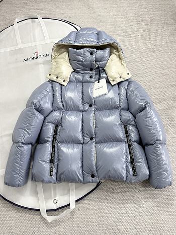 Moncler parana down jacket in blue