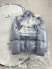 Moncler parana down jacket in blue - 5