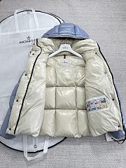 Moncler parana down jacket in blue - 4