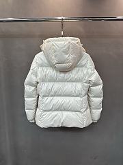 Moncler Glareins Slim Waist Cable Knit Women's Down Jacket White - 3