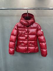 Moncler Glareins Slim Waist Cable Knit Women's Down Jacket Red - 5