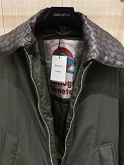 Bottega Veneta Autumn/Winter Woven Leather Collar Tech Down Jacket - 6