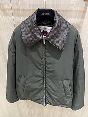 Bottega Veneta Autumn/Winter Woven Leather Collar Tech Down Jacket - 2